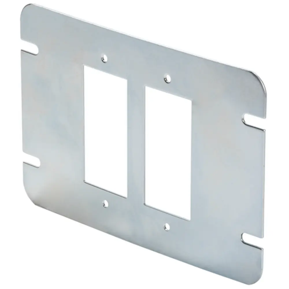 2-Gang Steel Flat GFCI Cover 2 2-Gang Steel Flat GFCI Cover