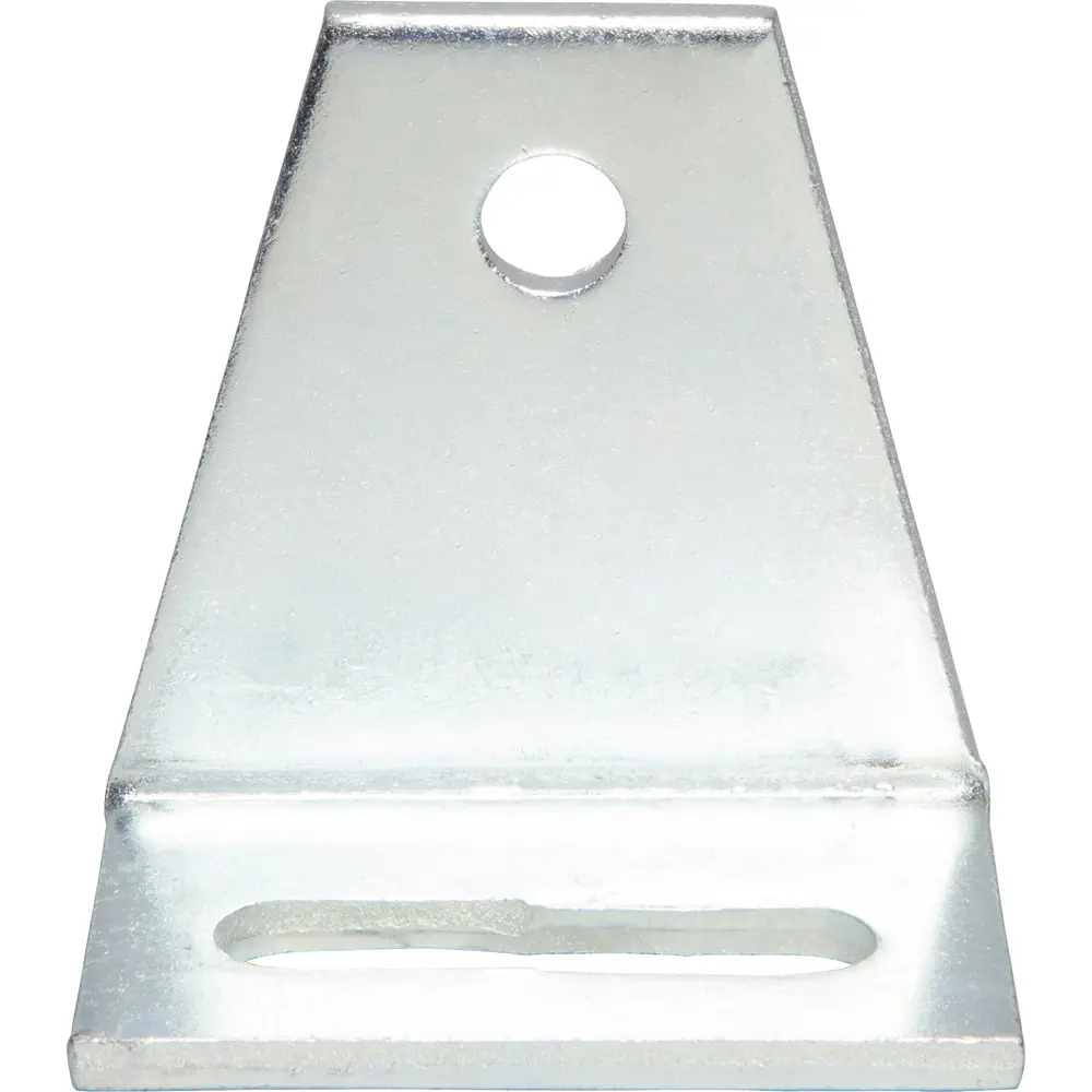 2-Hole Adjustable Gusset Corner Angle Bracket, Electro-Galvanized