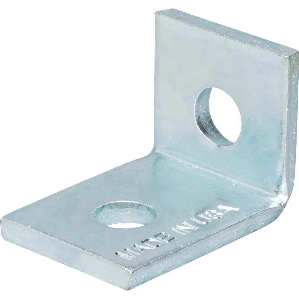 2-Hole Corner Angle Bracket, Electro-Galvanized