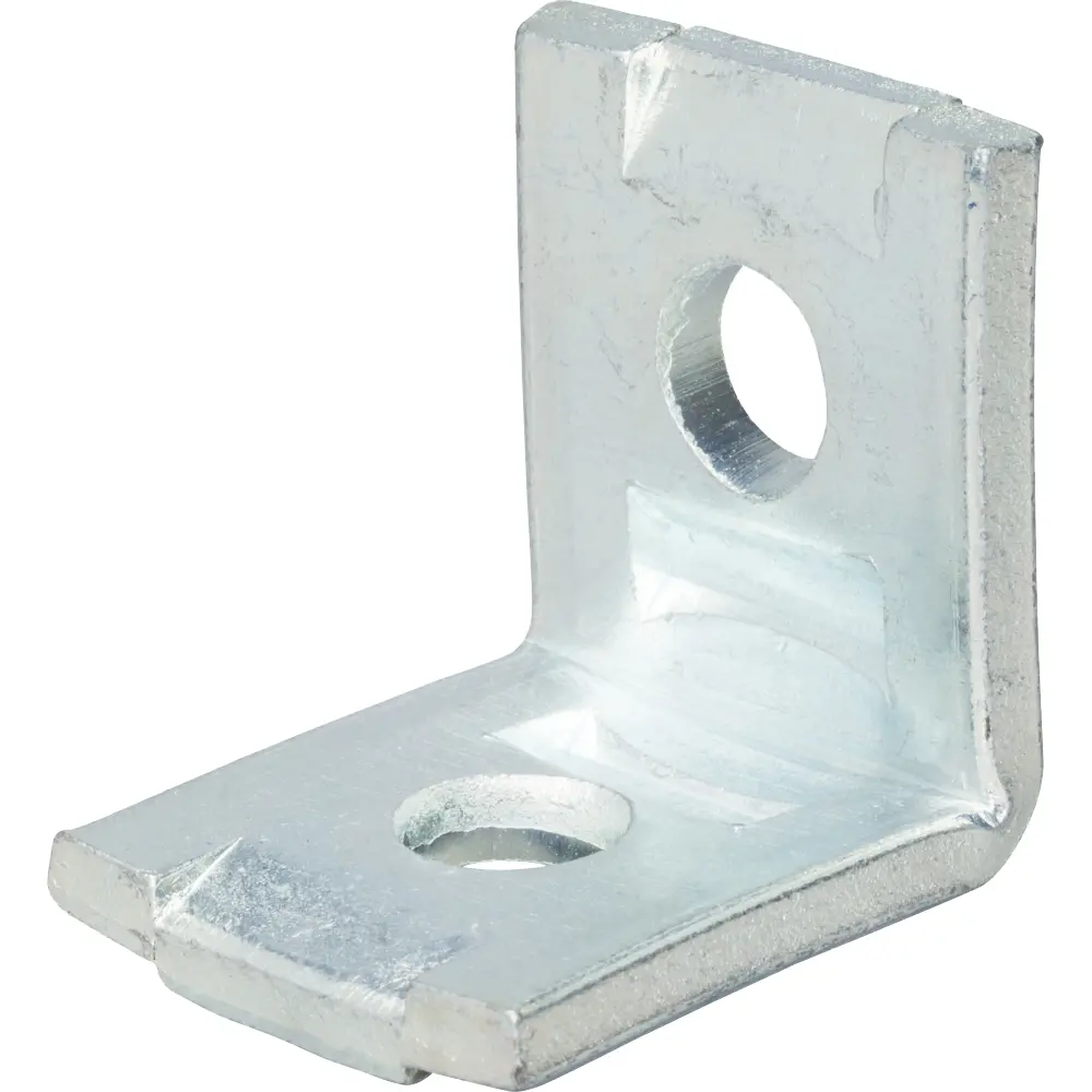 2-Hole No Twist Corner Angle Bracket, Yellow Chromate 1 2-Hole No Twist Corner Angle Bracket, Yellow Chromate