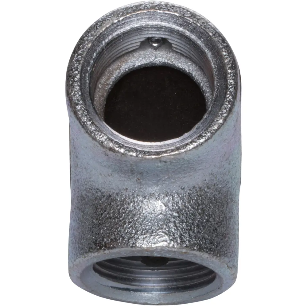 2 in. 90° Female - Female Rigid Pull Elbow, Malleable Iron