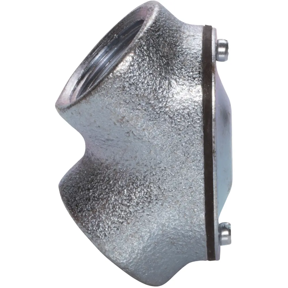2 in. 90° Female - Female Rigid Pull Elbow, Malleable Iron 3 2 in. 90° Female - Female Rigid Pull Elbow, Malleable Iron