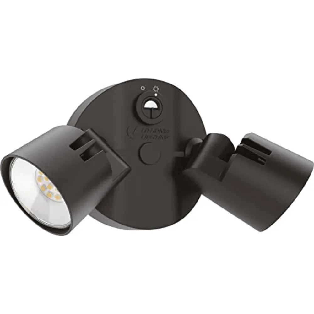 2-Head LED Security Floodlight, Adjustable Lumen, 4000K, 120 VAC, Dark Bronze 1 2-Head LED Security Floodlight, Adjustable Lumen, 4000K, 120 VAC, Dark Bronze