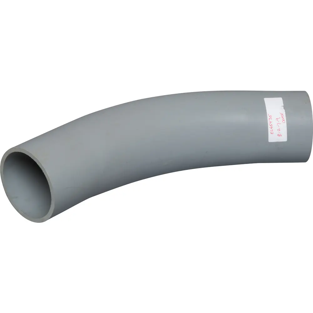 3-1/2" 45° PVC Plain End Elbow, Schedule 40