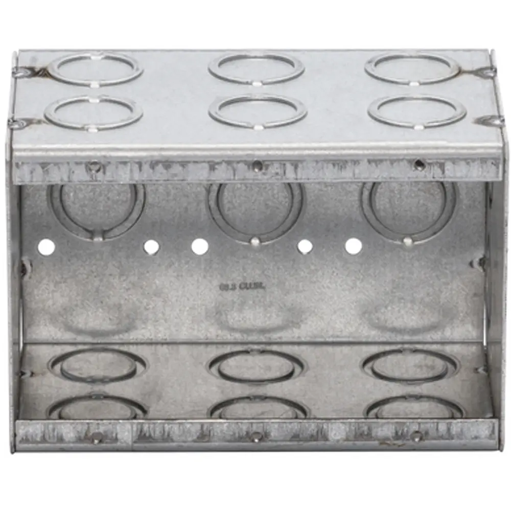3-1/2" Deep 3-Gang Masonry Box