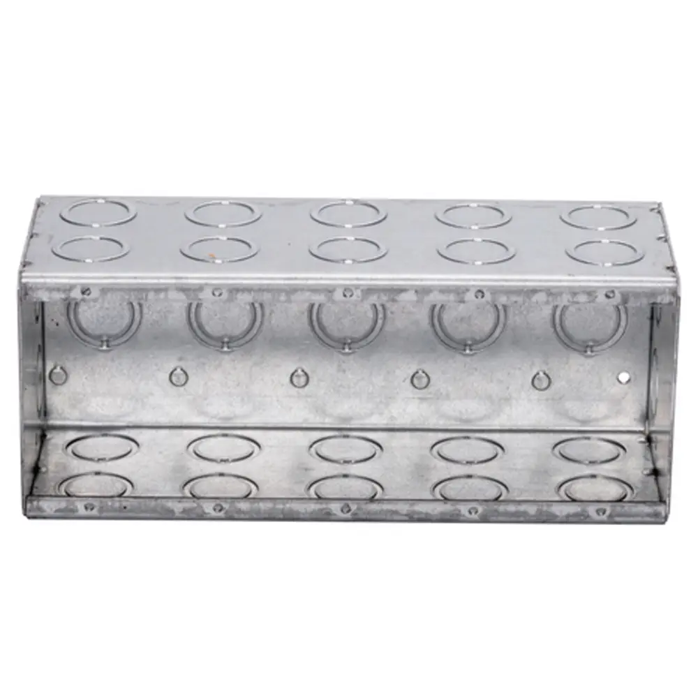 3-1/2" Deep 6-Gang Masonry Box