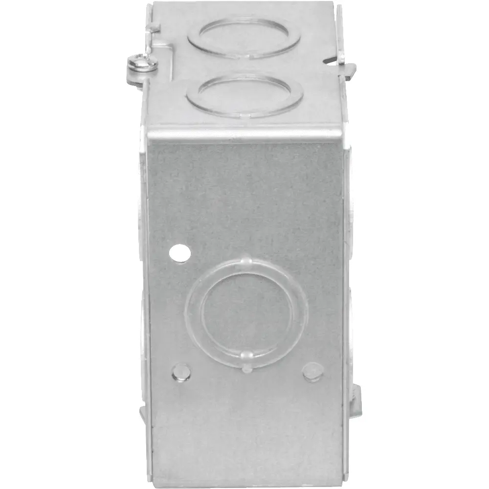 3-1/2" Deep Single-Gang Masonry Box, Gangable