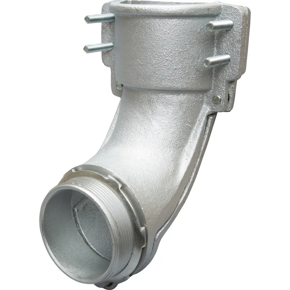 3-1/2 in. 90° Squeeze Connector, Die-Cast Zinc
