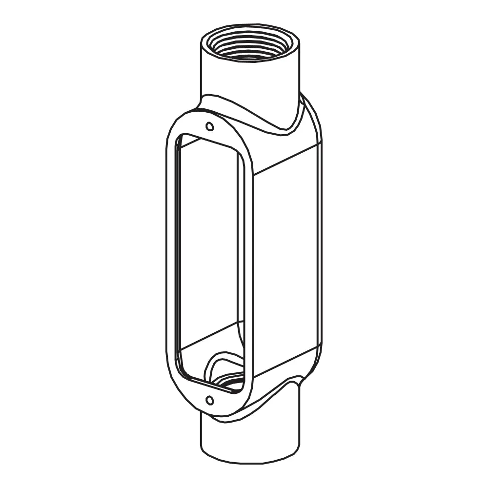 3-1/2 in. C, Conduit Body, Malleable Iron