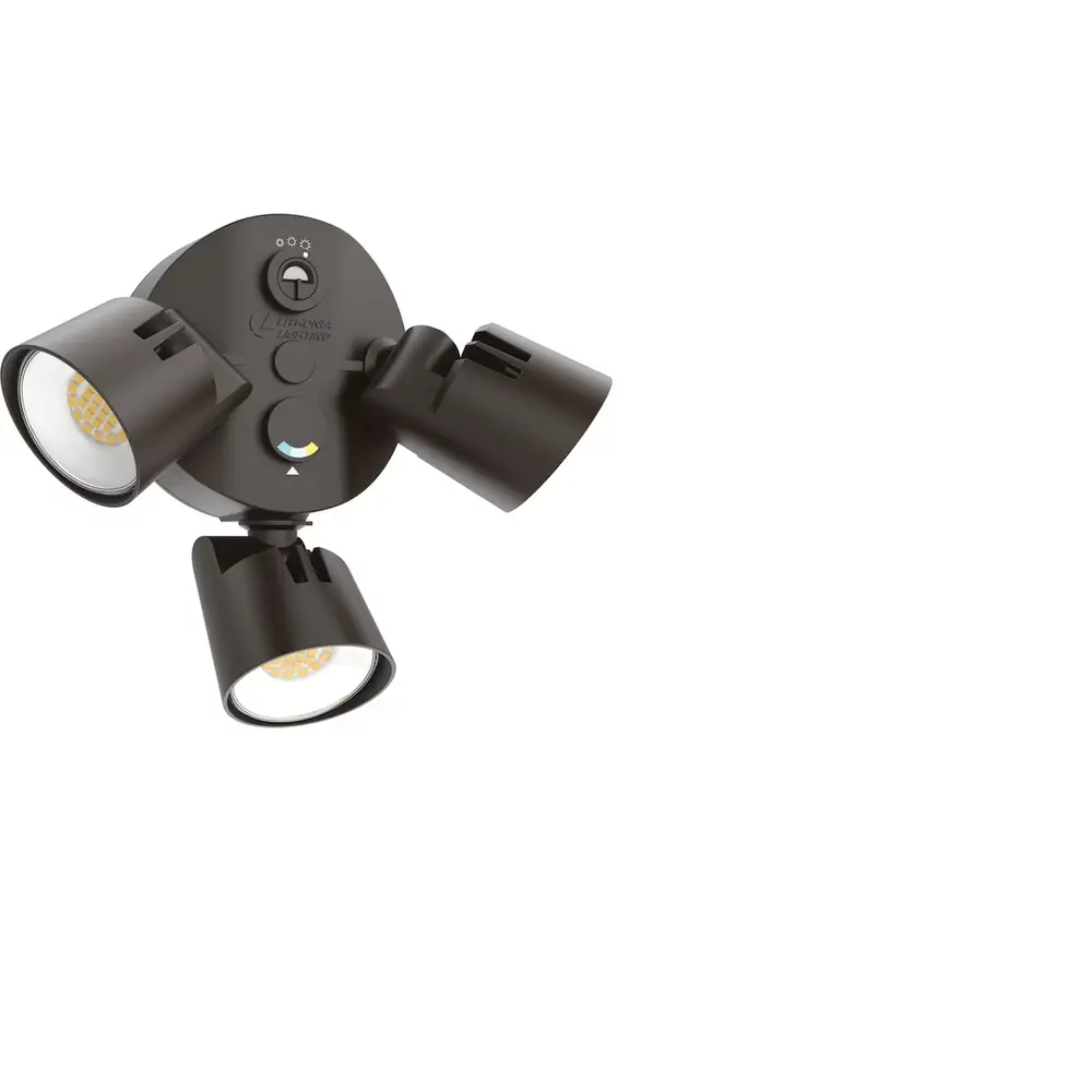 3-Head LED Security Floodlight, Adjustable Lumen, Switchable, 120 VAC, Dark Bronze 1 3-Head LED Security Floodlight, Adjustable Lumen, Switchable, 120 VAC, Dark Bronze