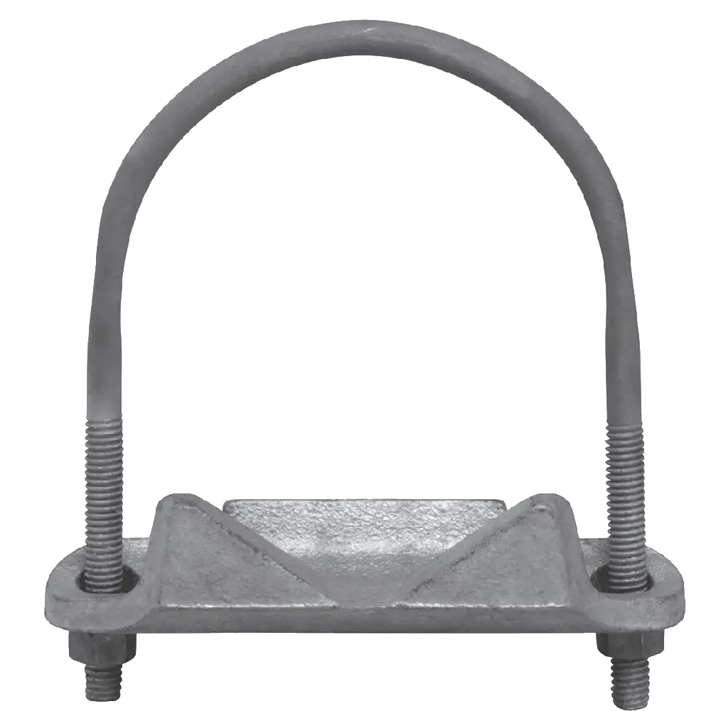 3-1/2" Right Angle Conduit Support, Malleable Iron