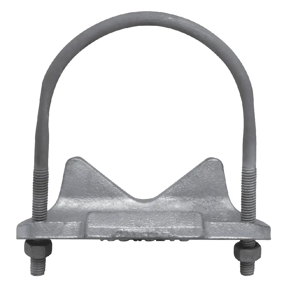 3-1/2" Right Angle Conduit Support, Malleable Iron
