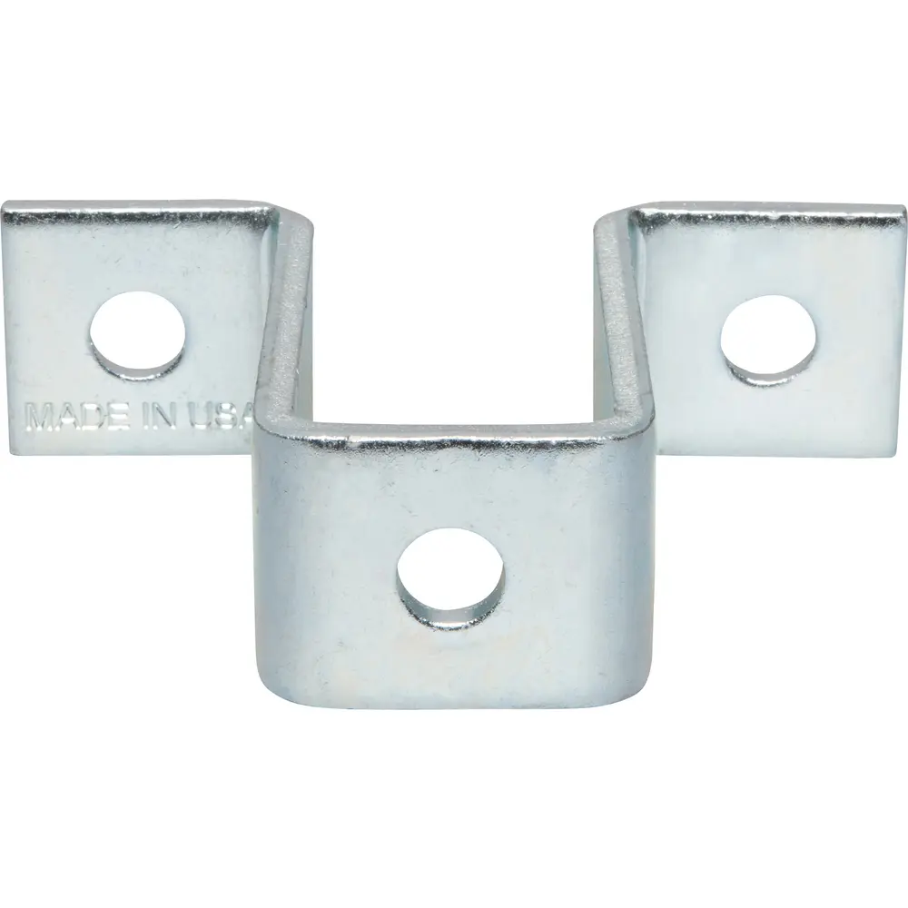 3-1/4" 3-Hole U-Fitting Cross, Electrogalvanized 2 3-1/4" 3-Hole U-Fitting Cross, Electrogalvanized