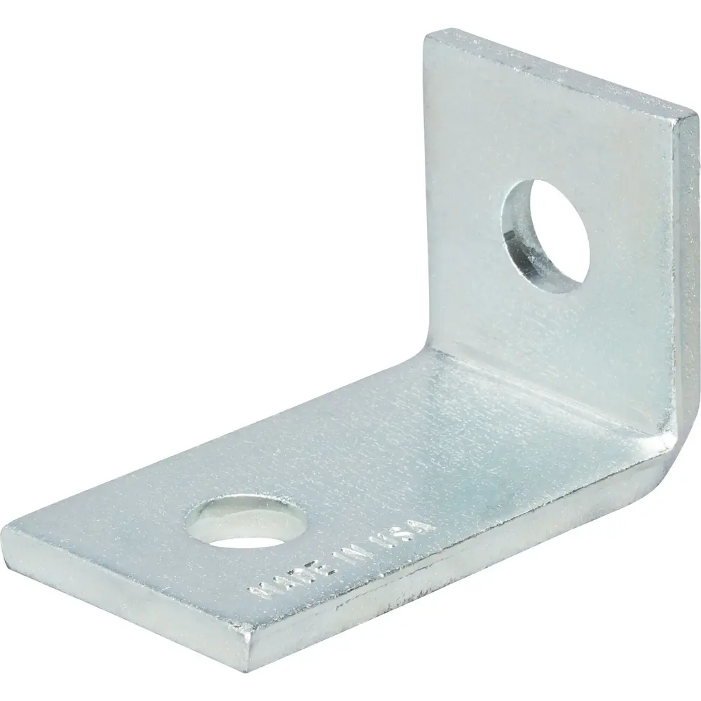 3" 3-Hole Corner Angle Bracket, Electro-Galvanized