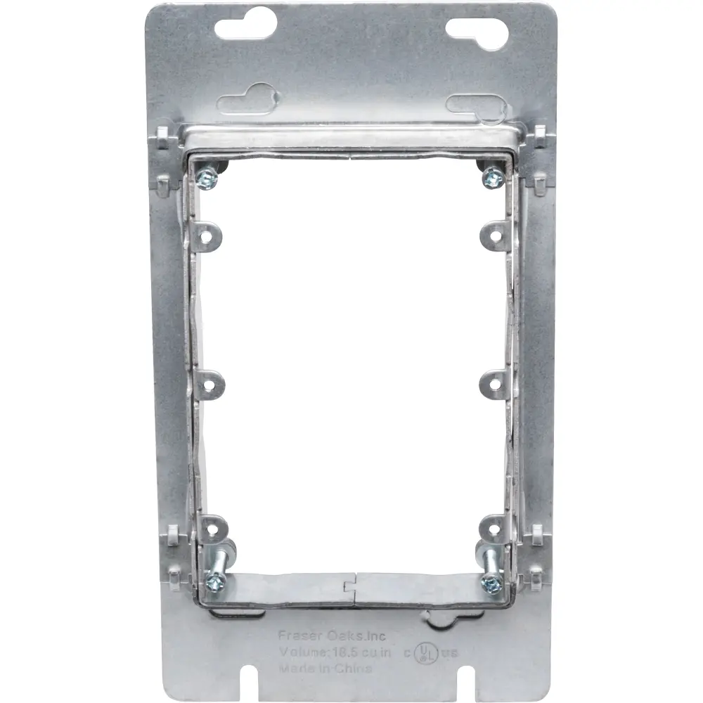 3/4" - 1-1/2" Adjustable Mud Ring for 3-Gang Switch Box
