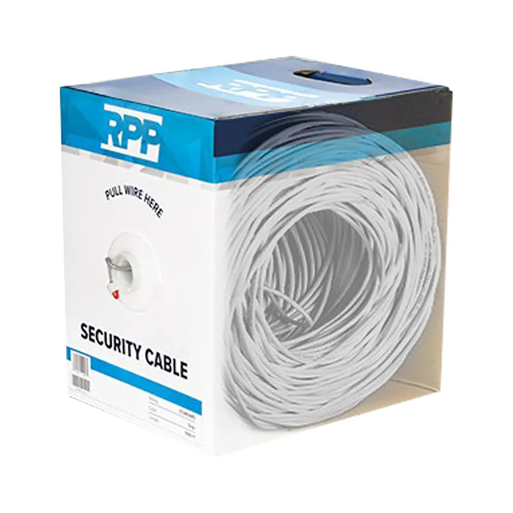 1000' Red, 22 AWG, Stranded, 1 Pair, Unshielded CMR Security Cable, Copper, Gray 1 1000' Red, 22 AWG, Stranded, 1 Pair, Unshielded CMR Security Cable, Copper, Gray