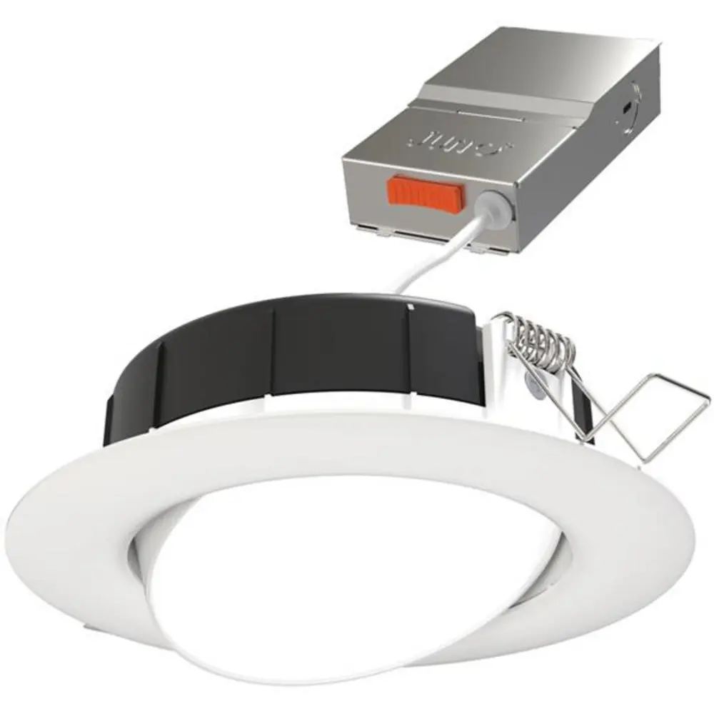 4" Contractor Select™ Adjustable LED Downlight, 27/30/35/40/50K, 120 VAC, Matte White 1 4" Contractor Select™ Adjustable LED Downlight, 27/30/35/40/50K, 120 VAC, Matte White
