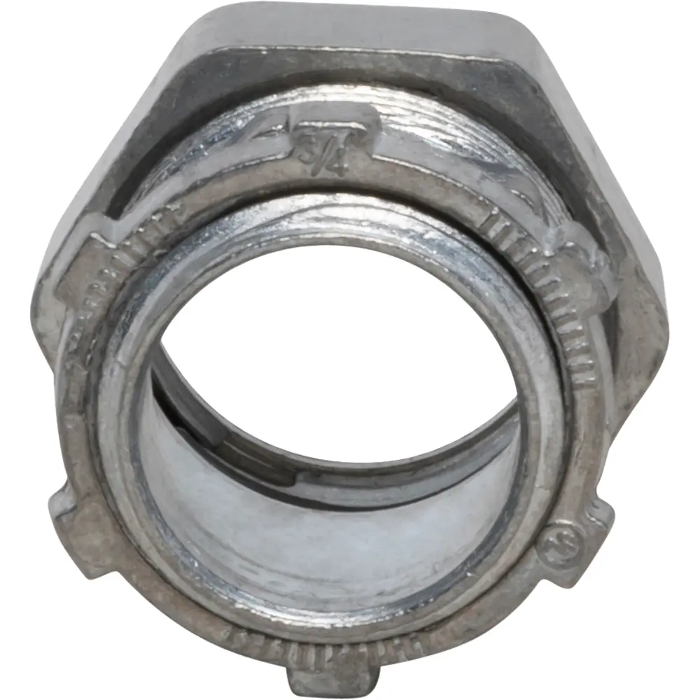 3/4" EMT Compression Connector, Zinc Die Cast 1 3/4" EMT Compression Connector, Zinc Die Cast