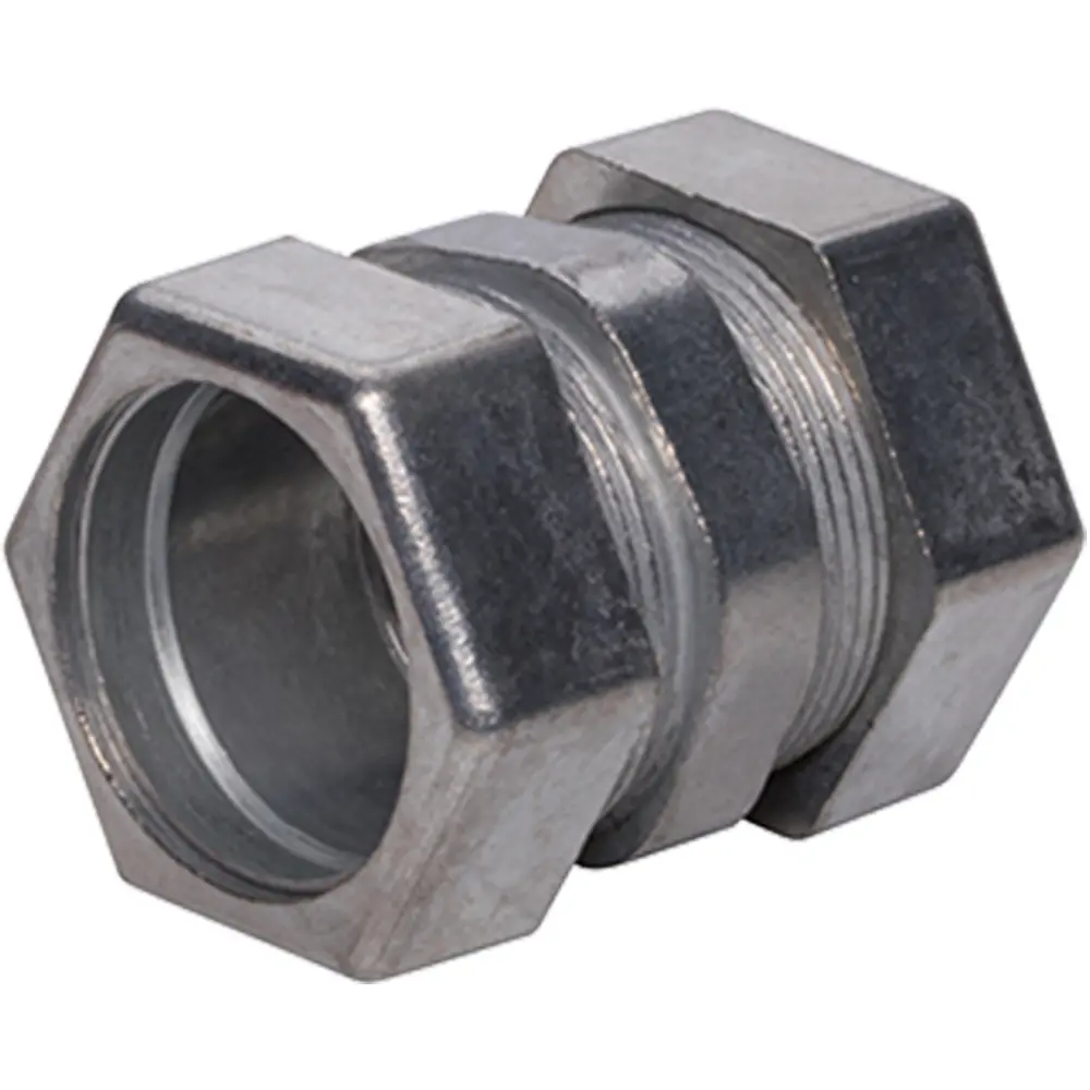 3/4" EMT Compression Coupling, Zinc Die Cast 3 3/4" EMT Compression Coupling, Zinc Die Cast