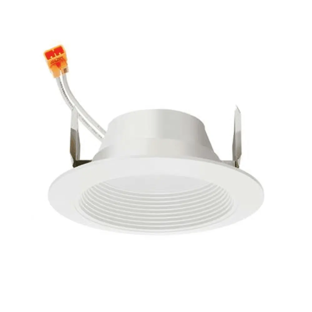4" LED Retrofit Baffle Trim Downlight, Generation 2, 2700K, White