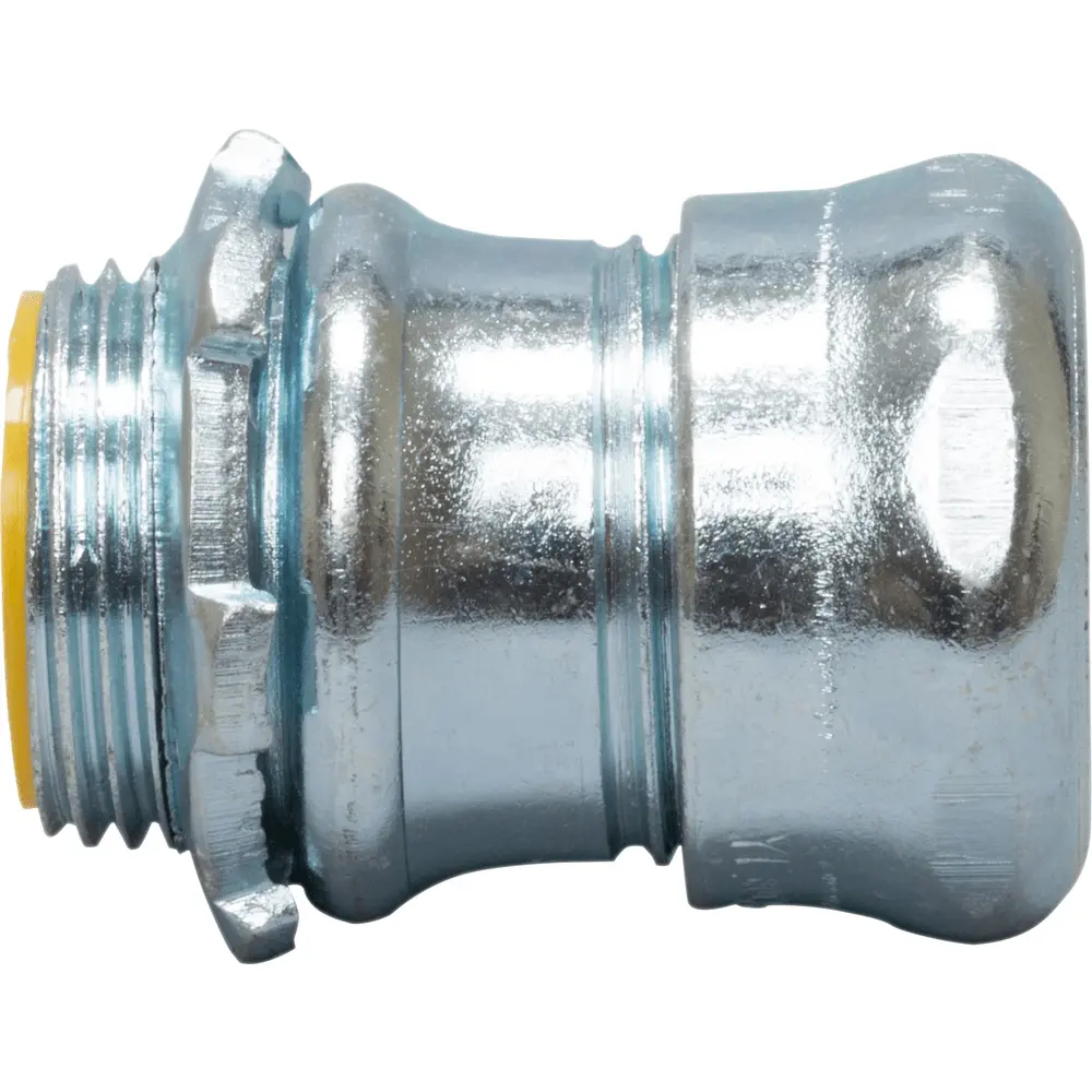 3/4" EMT Steel Compression Connector w/ Insulated Throat