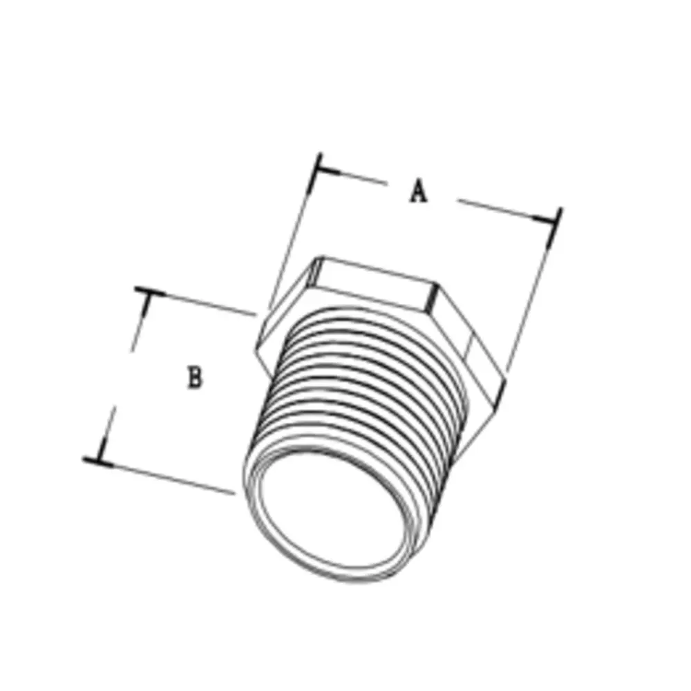 3/4" Insulated Chase Nipple, Die-Cast Zinc