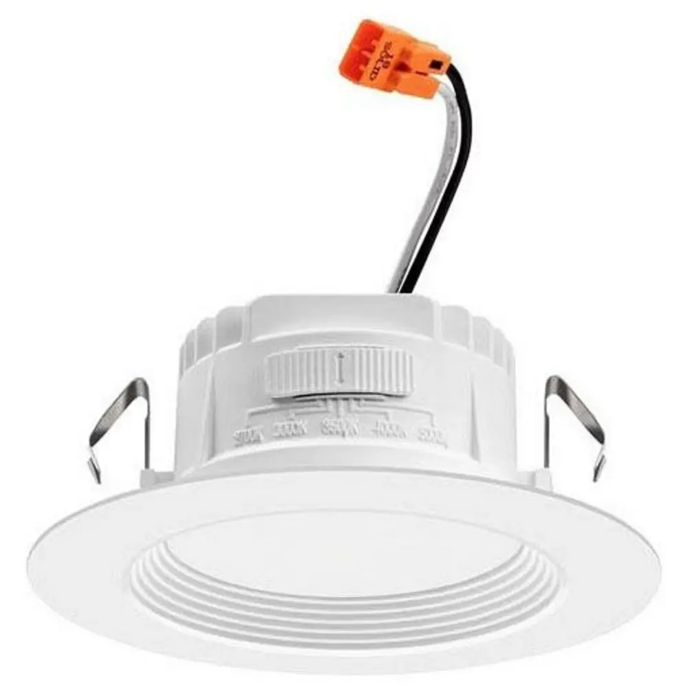 4" RetroBasics™ Switchable White LED Smooth Trim Kit, 27/30/35/40/50K, 120 VAC