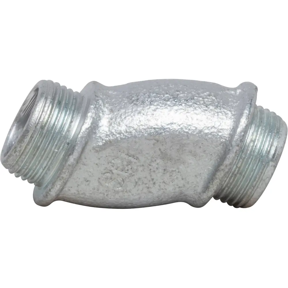 3/4" Offset Nipple, Malleable Iron