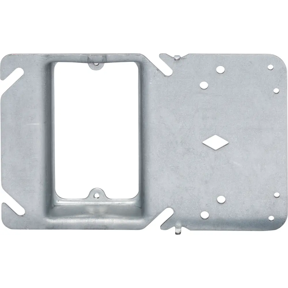 3/4" Raised, Single-Gang 4-Square Offset Mud Ring 1 3/4" Raised, Single-Gang 4-Square Offset Mud Ring
