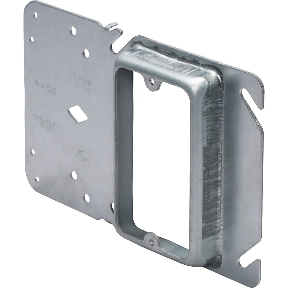 3/4" Raised, Single-Gang 4-Square Offset Mud Ring 3 3/4" Raised, Single-Gang 4-Square Offset Mud Ring