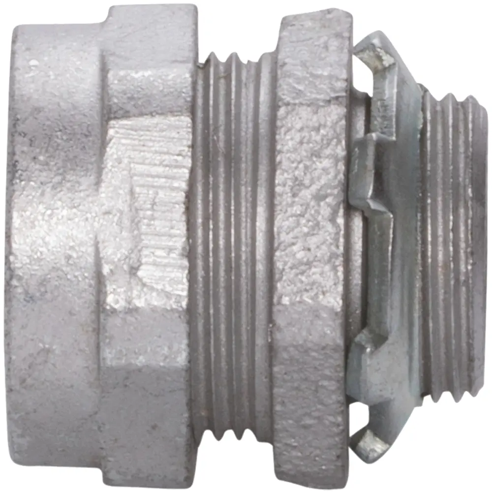 3/4" Rigid Compression Connector w/ Insulated Throat, Malleable Iron