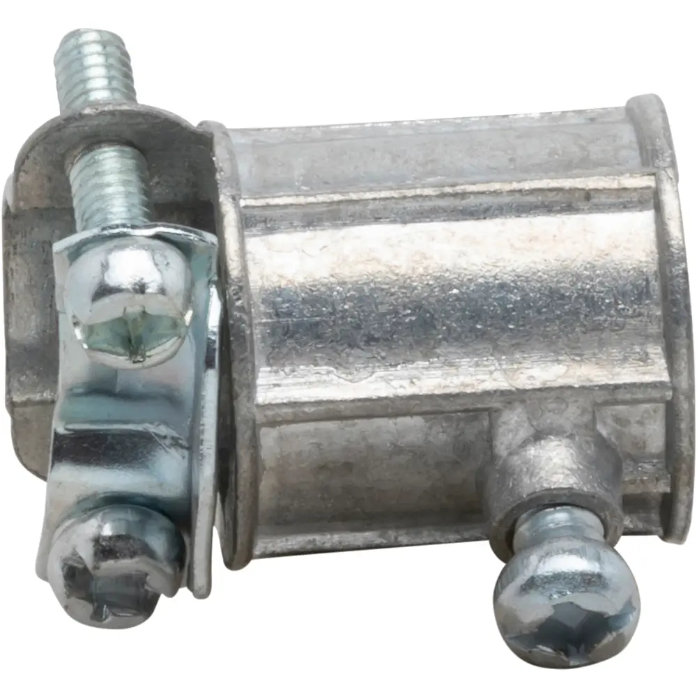 3/8" - 1/2" EMT/ROMEX Combination Coupling, Zinc Die Cast