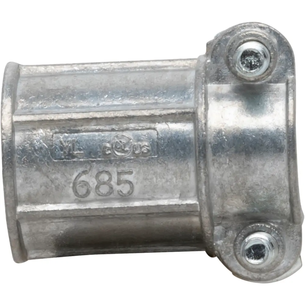 3/8" - 1/2" EMT/ROMEX Combination Coupling, Zinc Die Cast