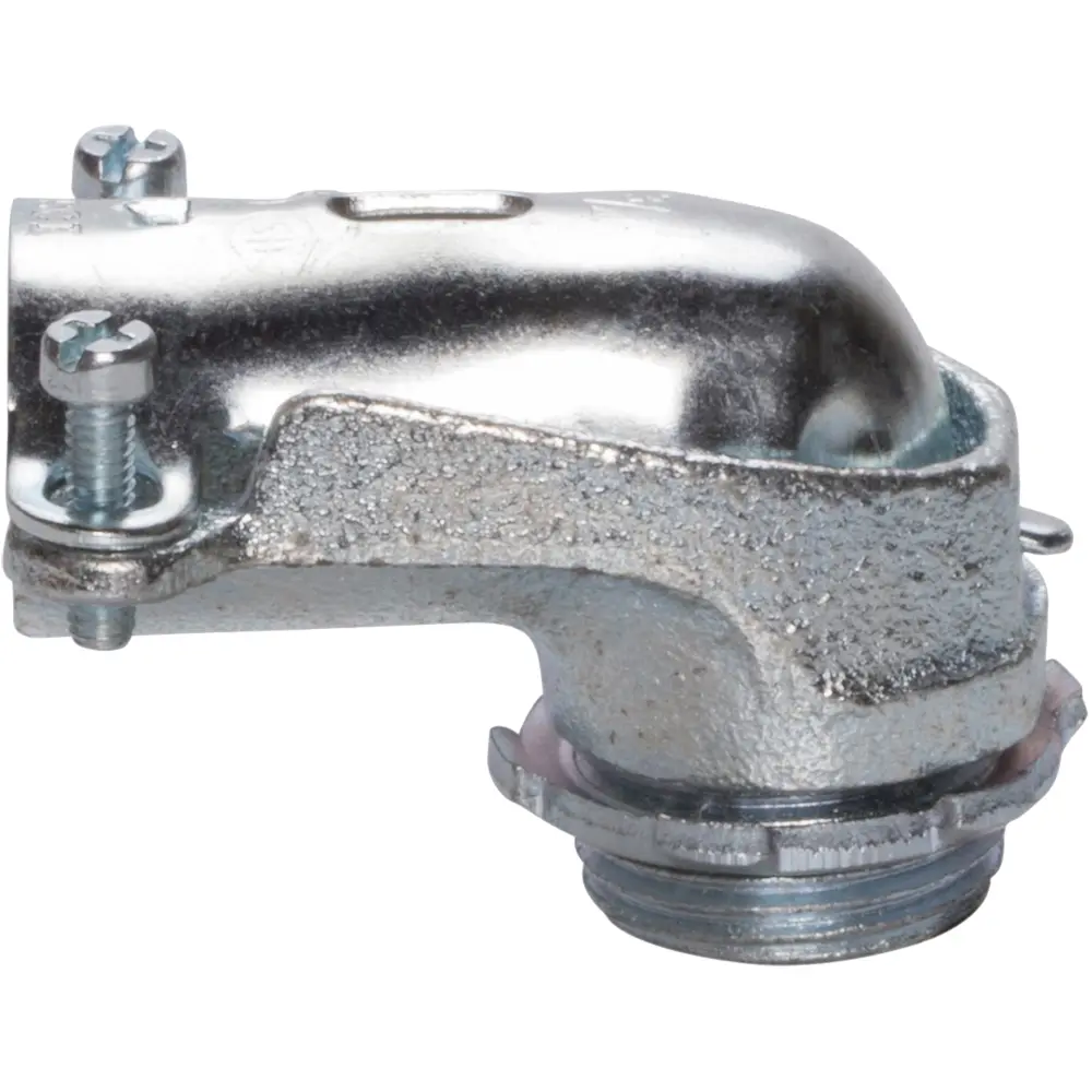 3/8" 90° Squeeze Connector, Malleable Iron 3 3/8" 90° Squeeze Connector, Malleable Iron