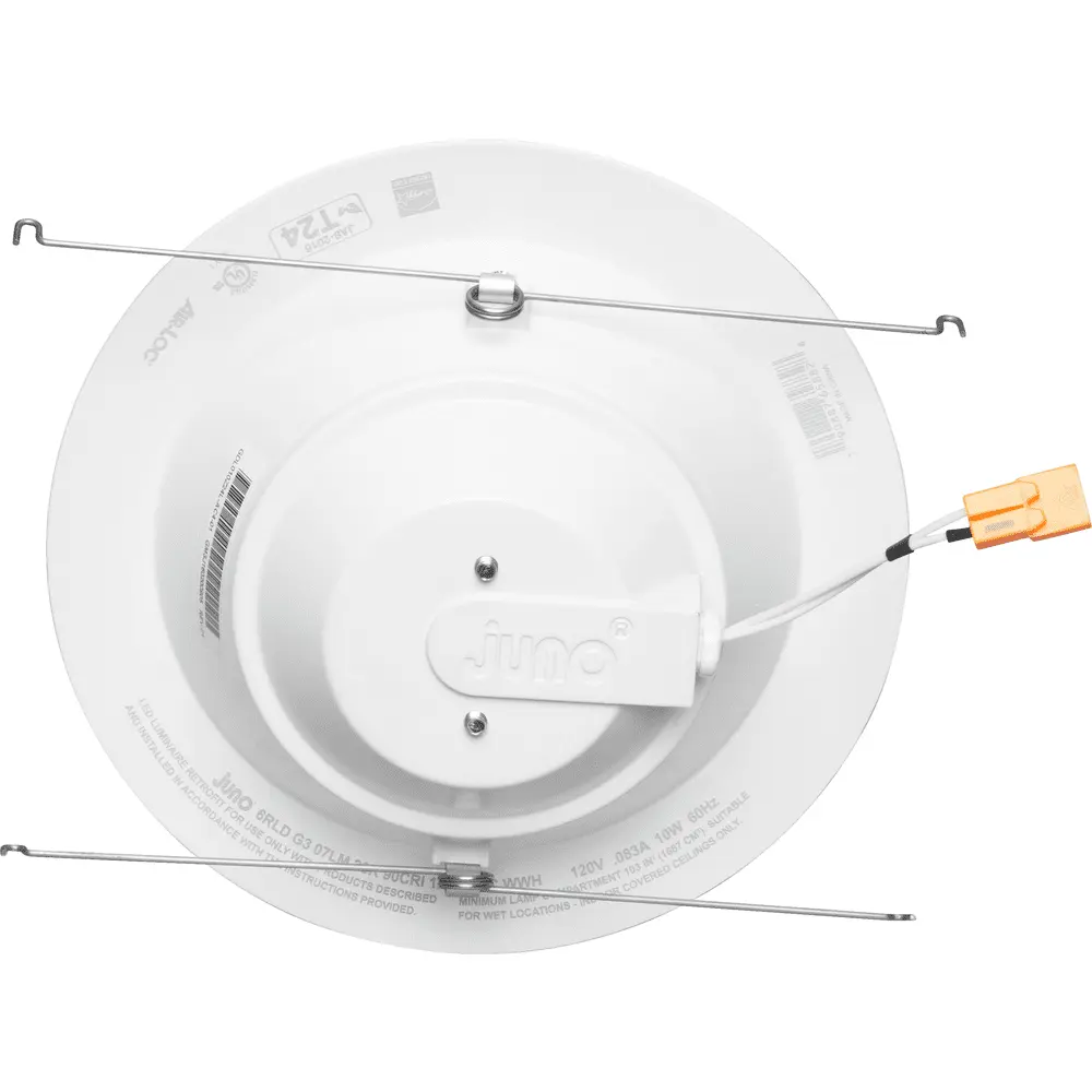 6" LED Retrofit Baffle Trim Downlight, Generation 3, 120 VAC, 3000K, White