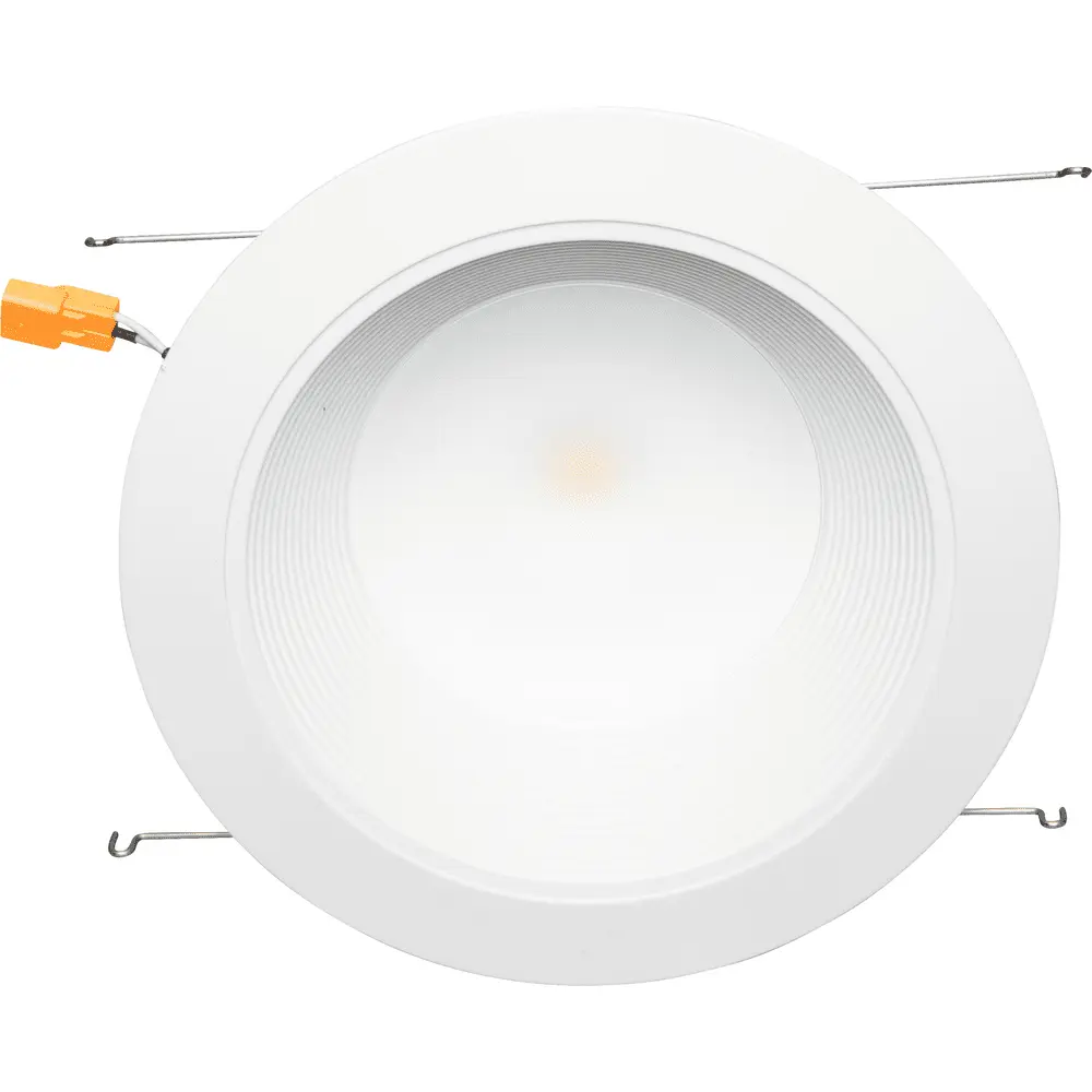 6" LED Retrofit Baffle Trim Downlight, Generation 3, 120 VAC, 3000K, White