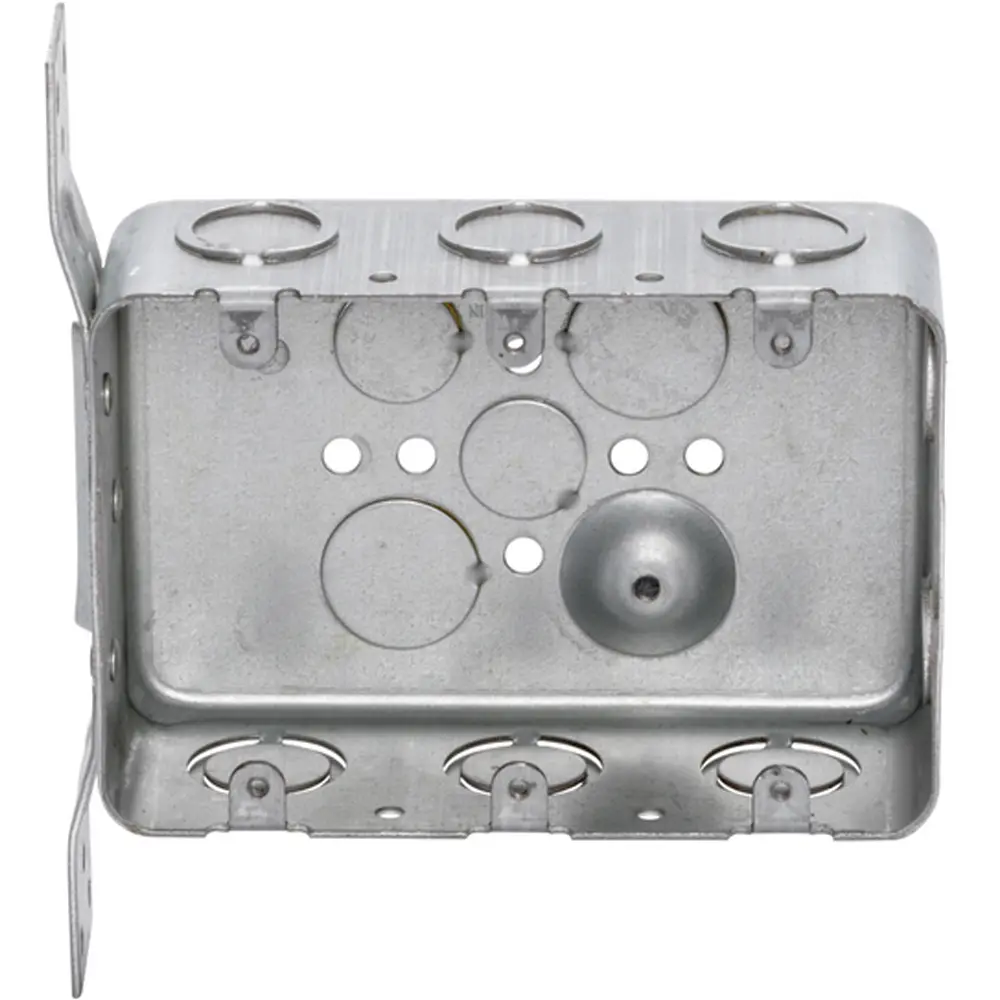3-Gang Drawn Multi-Gang Handy Box w/ FB Bracket, 2-1/8" Deep