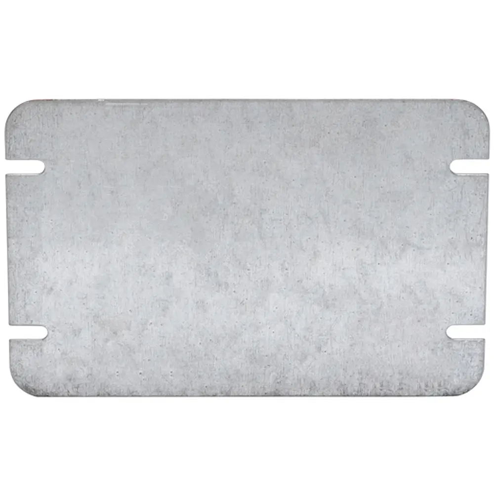 3-Gang Flat Blank Cover, Steel