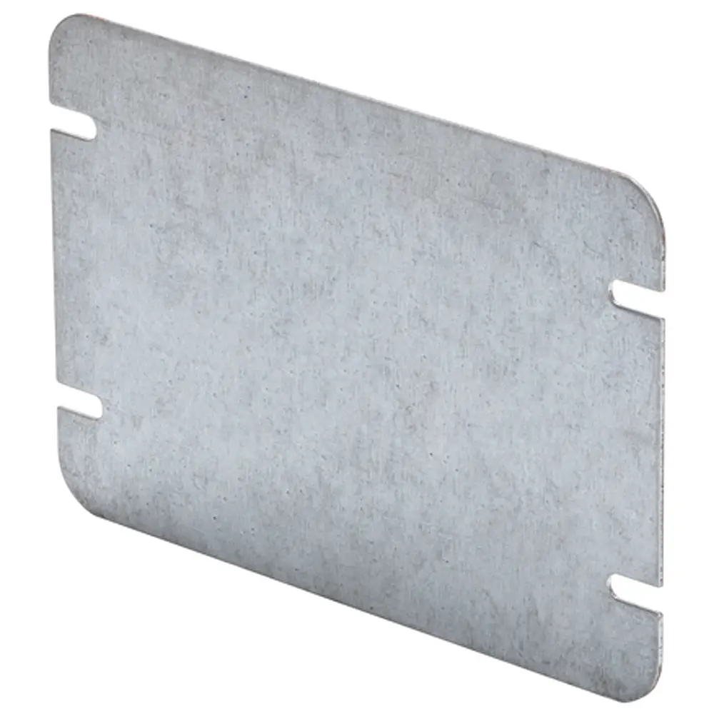3-Gang Flat Blank Cover, Steel