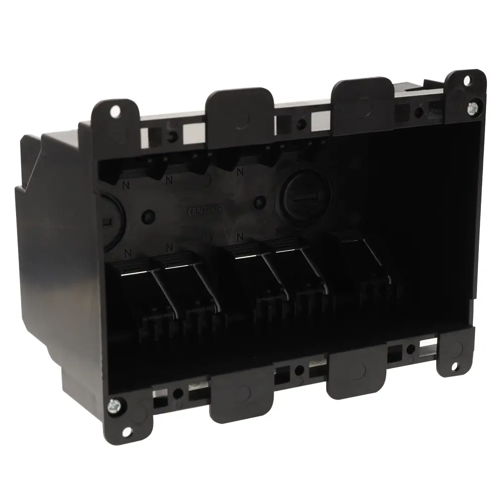 3-Gang Plastic Switch Box, Old Work, 35 Cu. In. 1 3-Gang Plastic Switch Box, Old Work, 35 Cu. In.