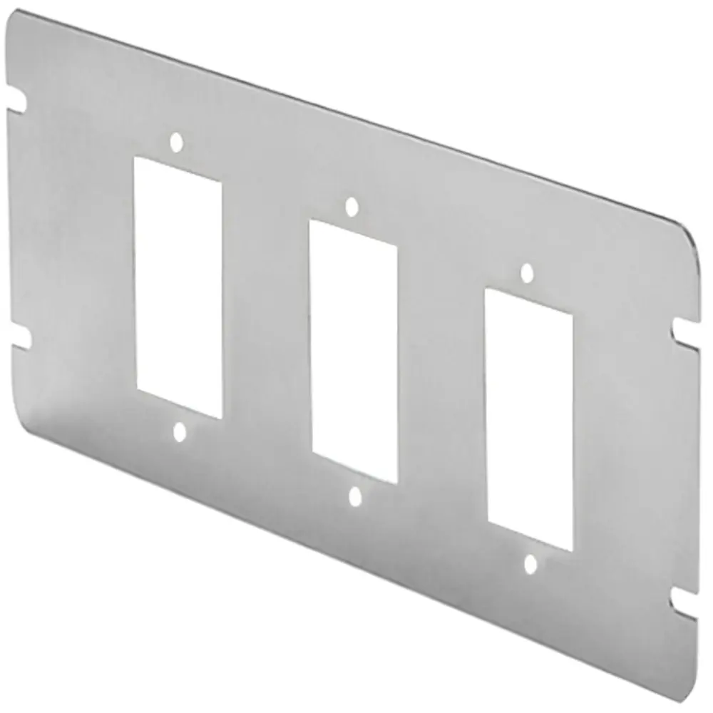 3-Gang Steel Flat, GFCI Cover 1 3-Gang Steel Flat, GFCI Cover