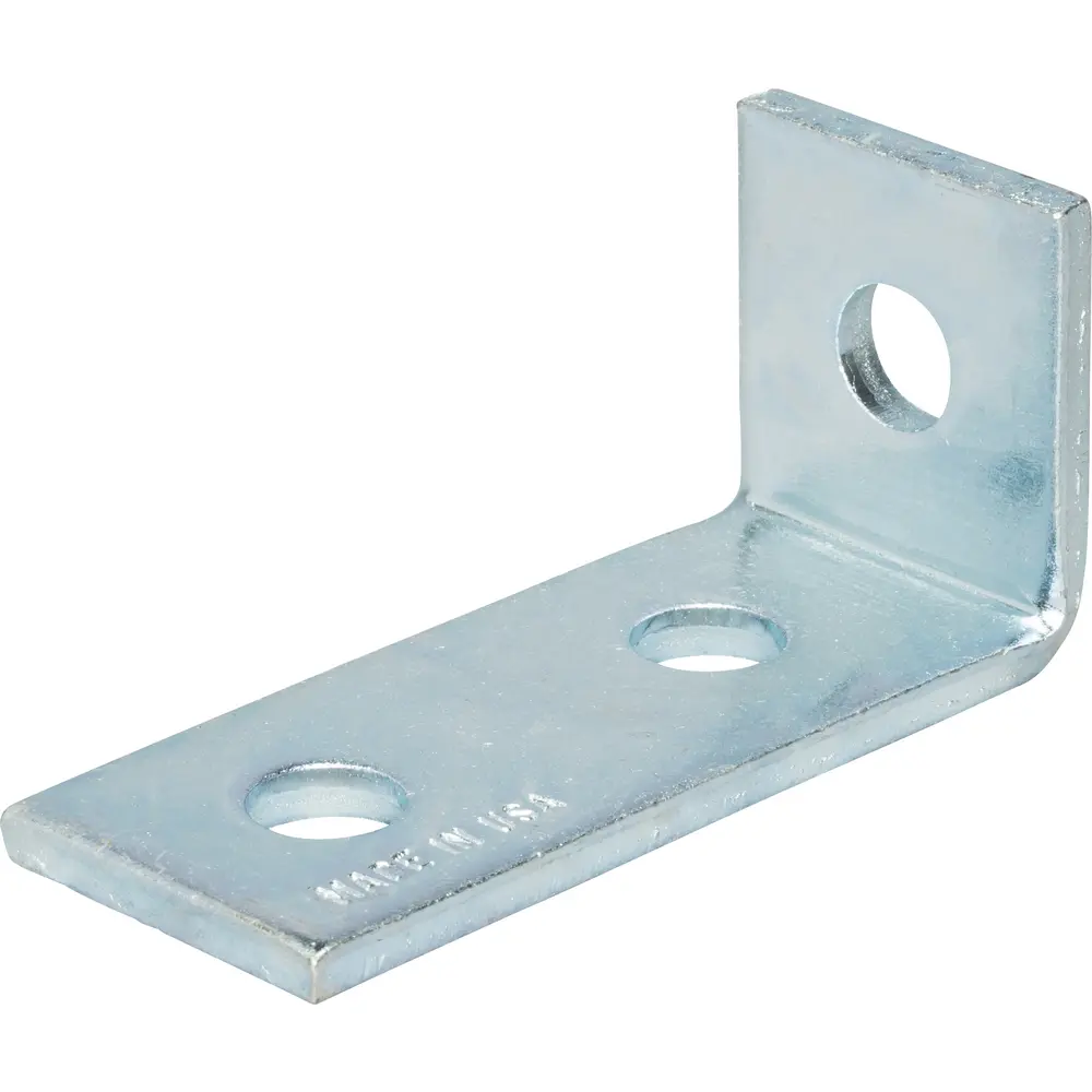 3-Hole Corner Angle Bracket, Electro-Galvanized 1 3-Hole Corner Angle Bracket, Electro-Galvanized