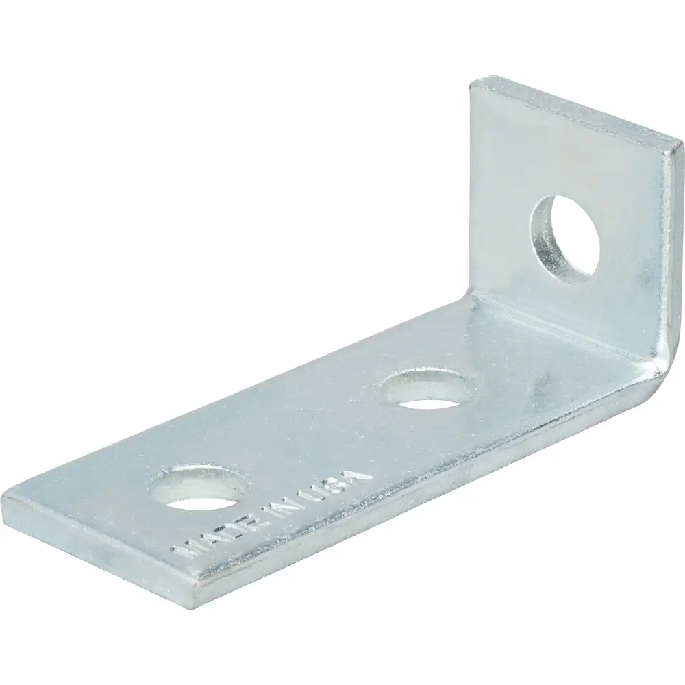 3-Hole Cross Corner Angle Bracket, Electro-Galvanized 1 3-Hole Cross Corner Angle Bracket, Electro-Galvanized
