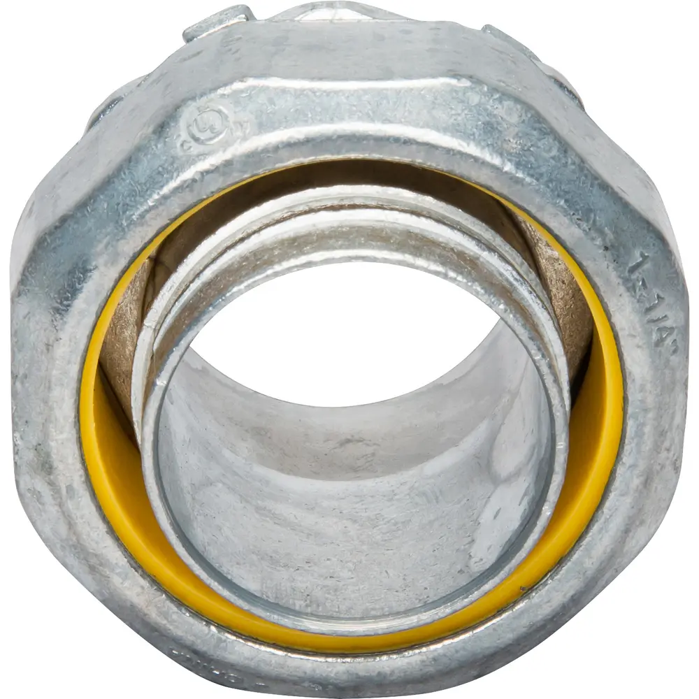 3" Steel-Zinc Liquid Tight Straight Fitting