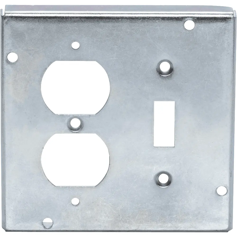 4-11/16" Industrial Cover, 1/2" Raised, Toggle/Duplex Receptacle