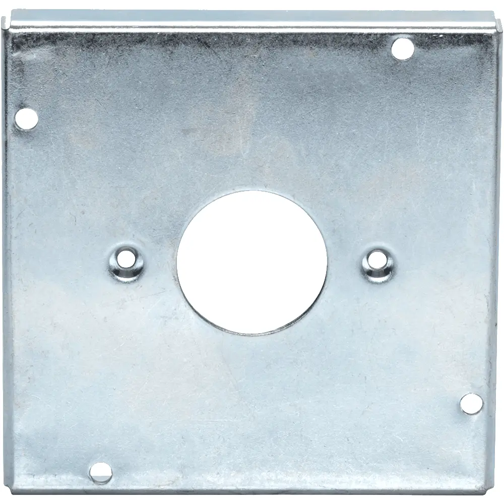 4-11/16" Industrial Cover, Raised 1/2", 15A Single Receptacle, 1.406" Diameter