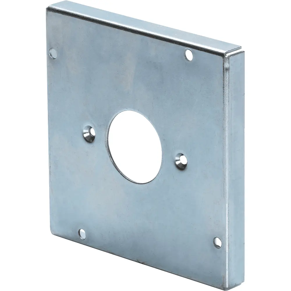 4-11/16" Industrial Cover, Raised 1/2", 15A Single Receptacle, 1.406" Diameter