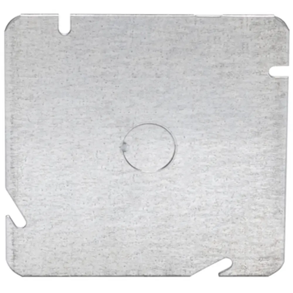 4-11/16 in. Square Blank Cover w/ 1/2 in. KO