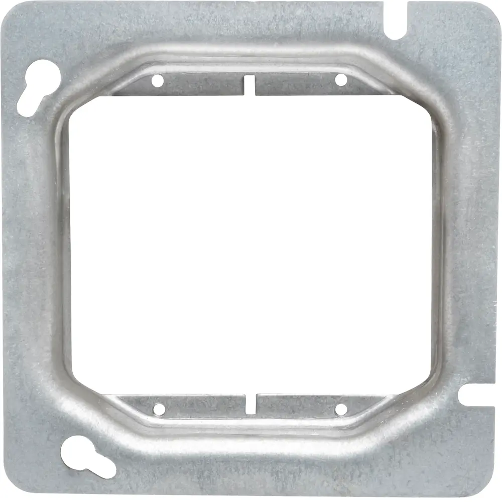 4-11/16" Square 2-Gang Device Ring, 3/4" Raised, 8.8 Cu. In. 2 4-11/16" Square 2-Gang Device Ring, 3/4" Raised, 8.8 Cu. In.