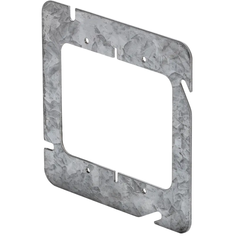 4-11/16" Square 2-Gang Device Ring, Flat